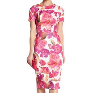 Alexa Admor Scuba Midi Sheath Dress